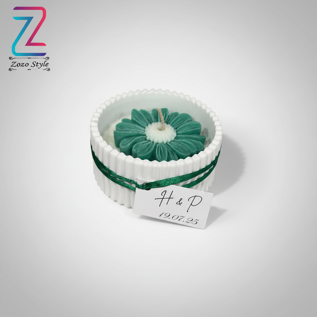 شمعة الزهرة الخضراء