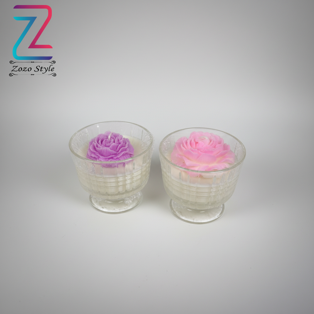 شموع الورد العائمة