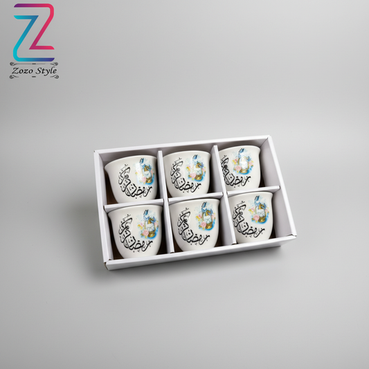 مجموعة فناجين عيد مبارك - تصوير احترافي