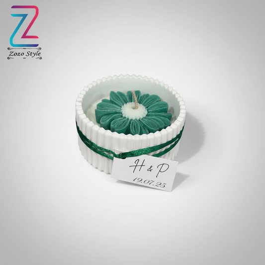 شمعة الزهرة الخضراء