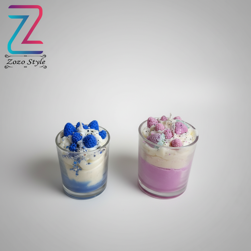 شموع الكأس الملونة