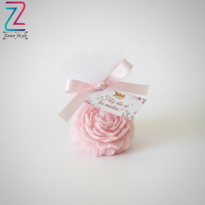 شمعة الوردة الوردية