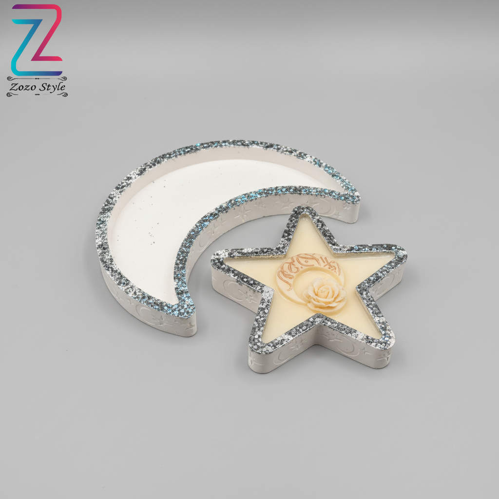 الهلال والنجمة - وضعية أفقية احترافية