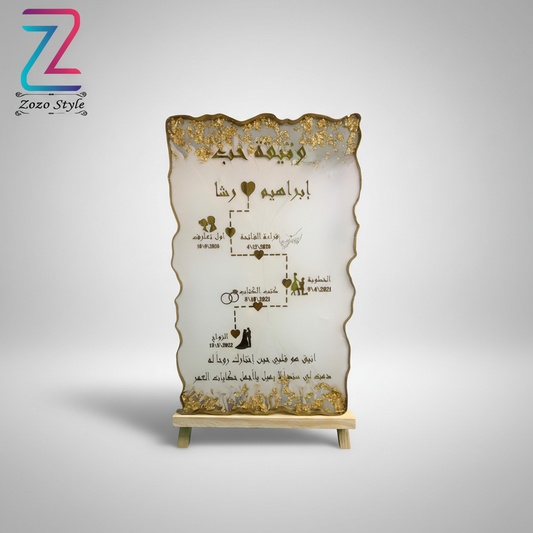 لوحة قصة الحب بالريزن