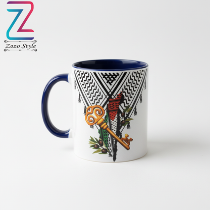 تصميم المج مع اللوجو في الزاوية العلوية