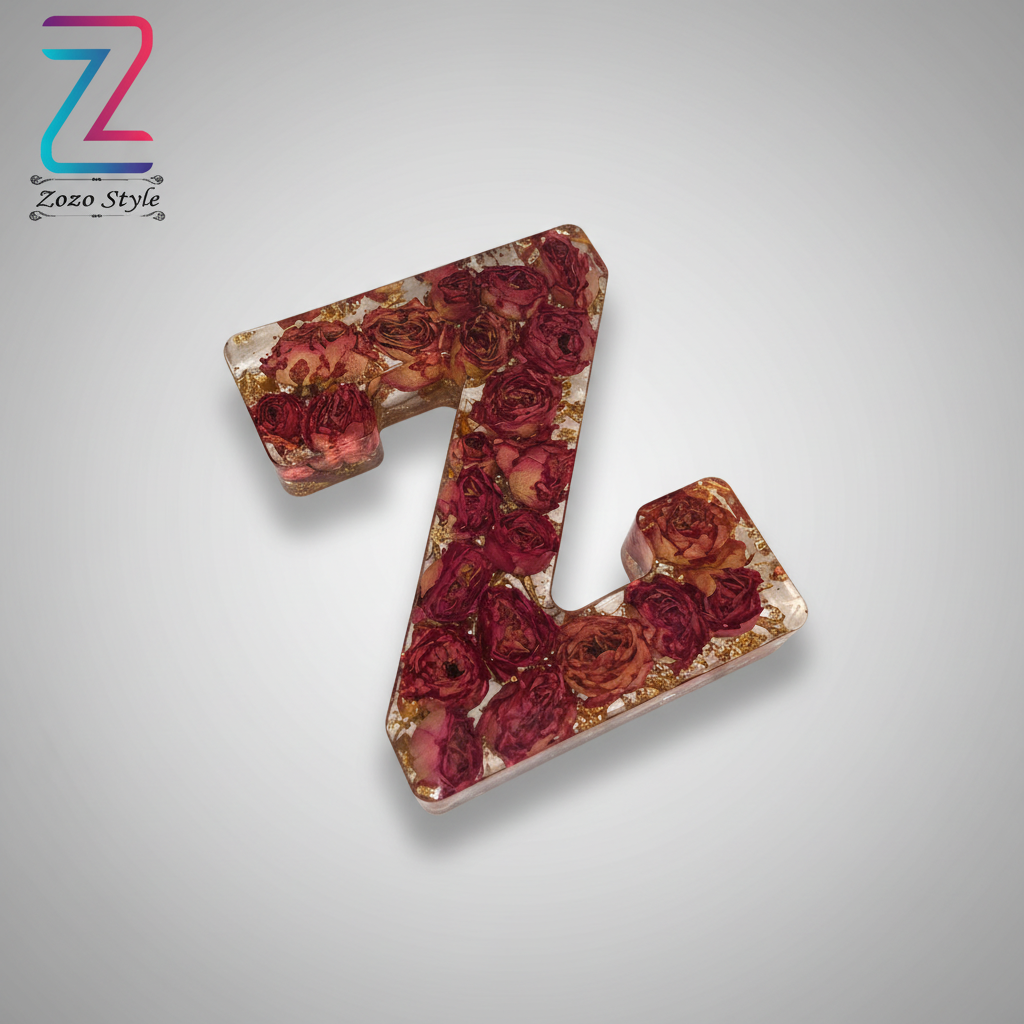 حرف Z الريزن مع الورود